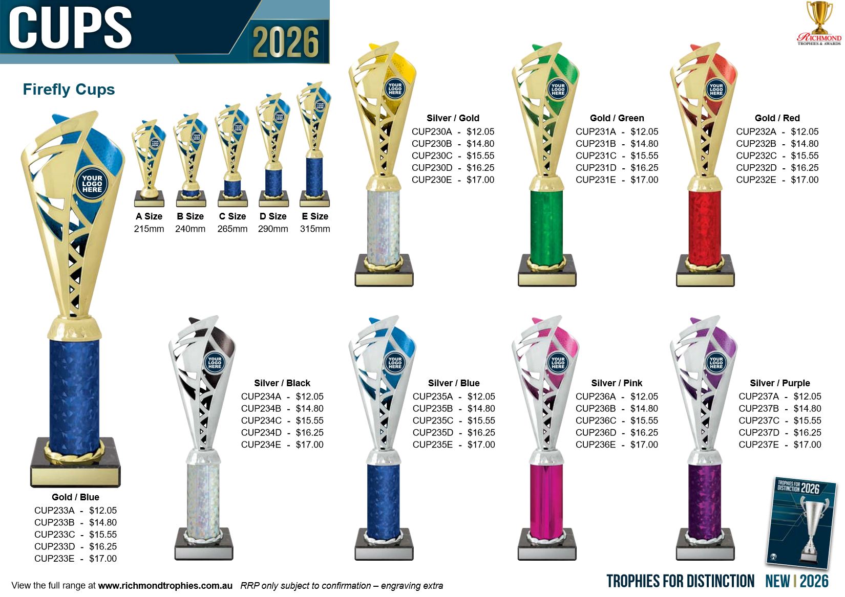 Cups 2026 flyer: Firefly Cups
