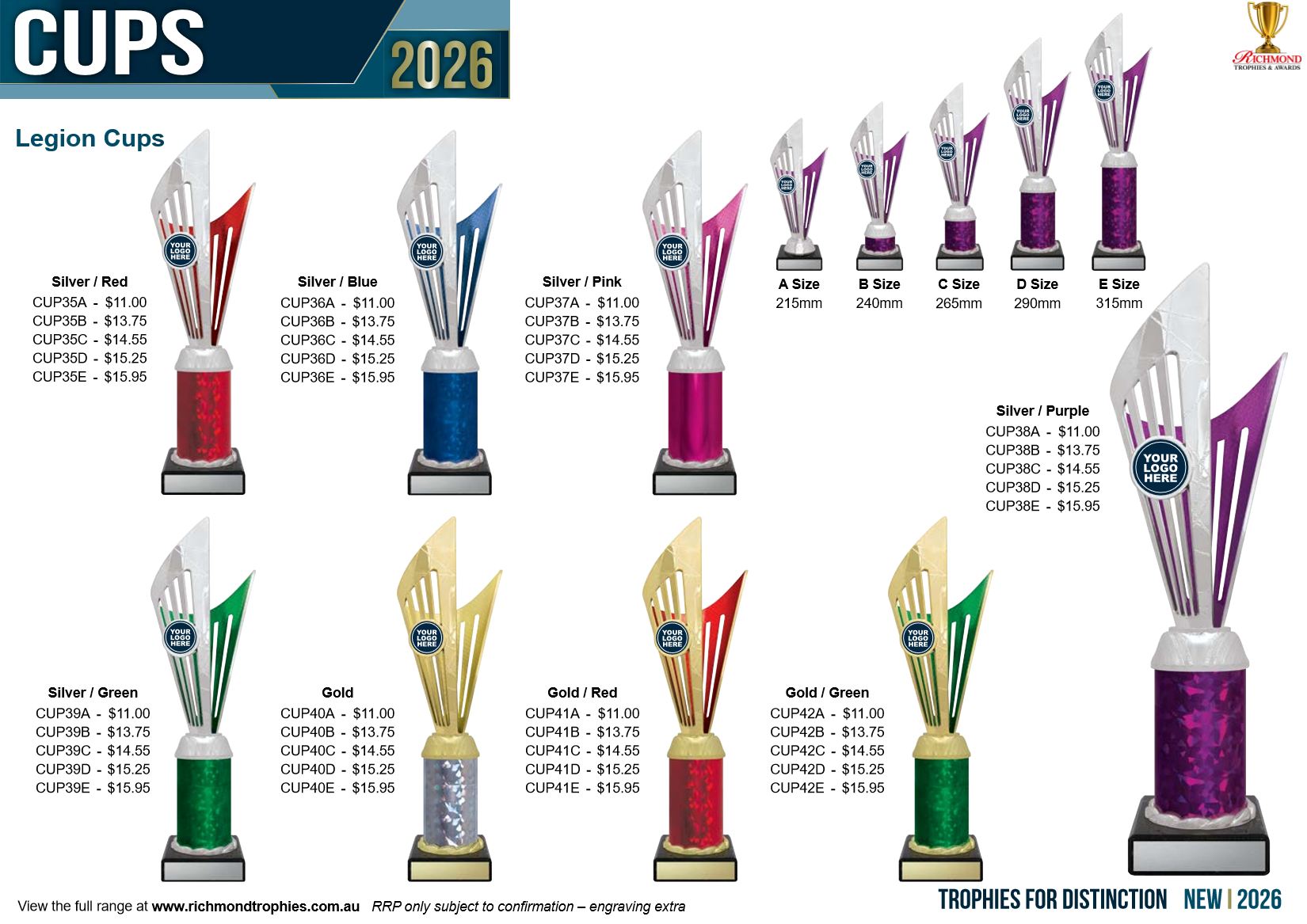 Cups 2026 flyer: Legion Cups