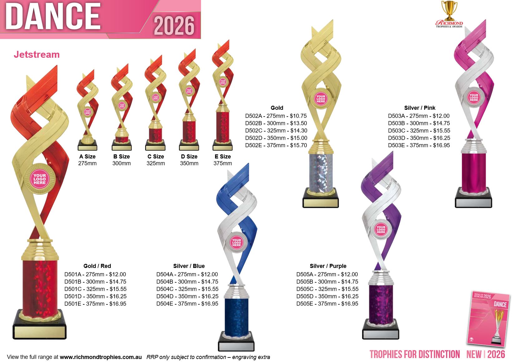 Dance 2026 flyer: Jetstream trophies